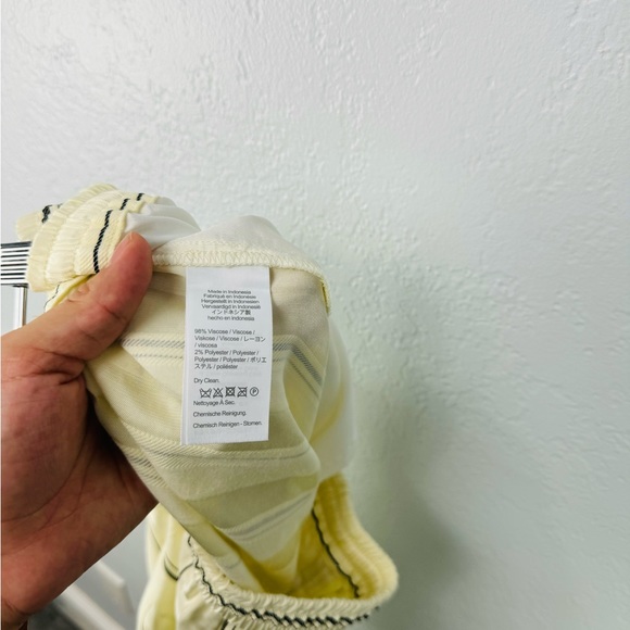 J. Crew Size 10 Pull-on pant in multistripe jacquard high rise ivory cream - Picture 8 of 9